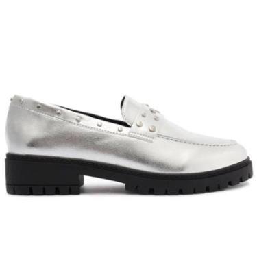 Imagem de Mocassim Feminino Anacapri Oxford Prata C30587-Feminino