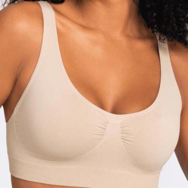 Imagem de Sutiã Loba Top Control Slim Sem Costura 47180-001, Natural peach, G