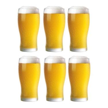 Imagem de Conjunto 6 Copos Tulipa Chopp Cerveja Vidro 320ml - Rigolleau