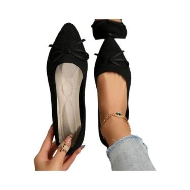 Imagem de Sapatos Casuais Femininos De Verão 2024 Com Bico Fino, Respiráveis, Co