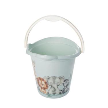 Imagem de Balde De Bebê Infantil Infantil Decorada Ursinho 8 Litros PlasUtil Azu