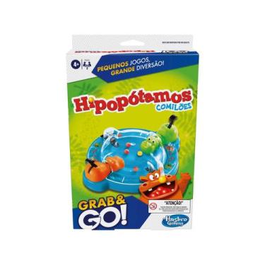 Imagem de Brinquedo Infantil Jogo Hipopótamos Comilões Grab & Go Hasbro - 18589