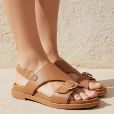 Imagem de Sandália Feminina Modare Ultraconforto 7205-110 - Camel-Feminino