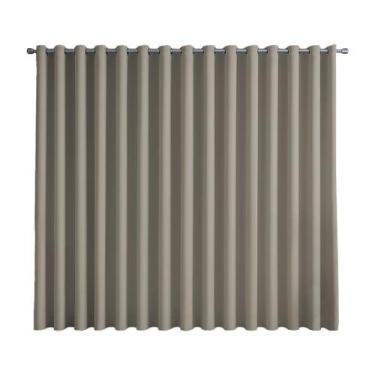 Imagem de Cortina Basic Blackout Tecido Corta Luz 6,00x2,50m para Varão Simples 