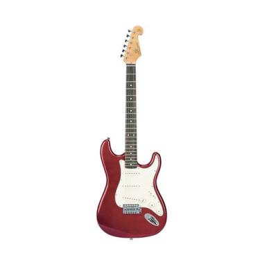 Imagem de Guitarra sx sst62 3 captadores sigle vinho