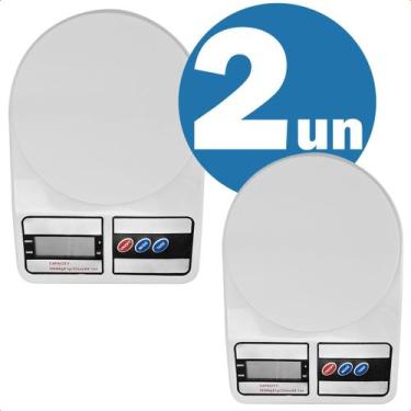 Imagem de Balança Digital de Cozinha Display Digital Fácil Leitura Até 10kg Kit 