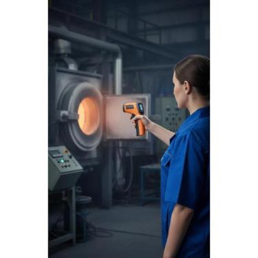 Imagem de Termômetro Infravermelho Laser Profissional Calibrado RBC - Congratula
