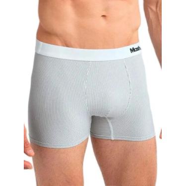 Imagem de Cueca Boxer Mash 045.00 Masculina Casual Risca De Giz Microfibra T. P/