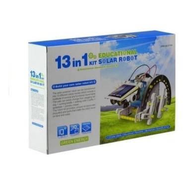 Imagem de Robô 12 Em 1 Energia Solar - Kit Robótica Educacional 1 Pe - Zx