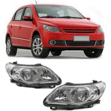Imagem de Par farol gol/voyage/saveiro g5 foco duplo cromado - BBS ZEENE RUFATO 