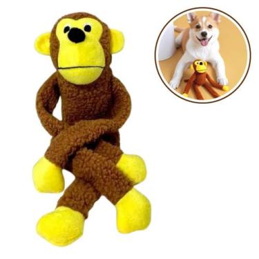 Imagem de Brinquedo pet mordedor cães gato macaco pelúcia sonoro 48cm - CHEN