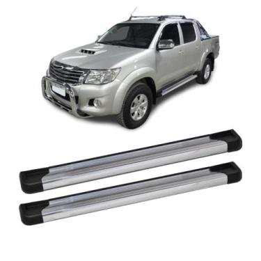 Imagem de Estribo Hilux 2011 2012 2013 2014 2015 Cabine Dupla Aluminio - CCF