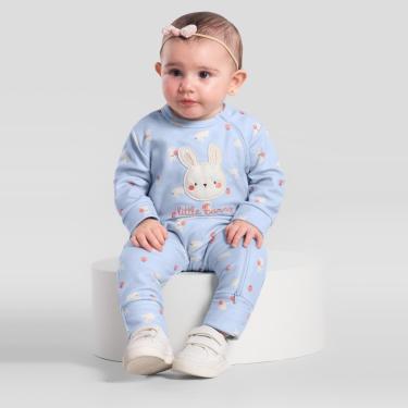 Imagem de Macacão bebê menina de coelhinho Brandili Baby-Unissex