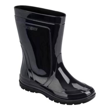 Imagem de Bota Galocha Feminina Cano Médio Preto Pega Forte 00345-01003-Feminino