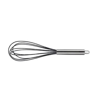Imagem de Batedor Manual Fio Inox com Silicone Brinox Duo 30cm Preto