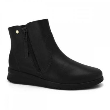 Imagem de Bota Comfortflex Anabela Cano Curto Feminino-Feminino