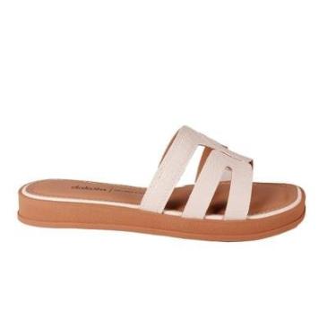 Imagem de Tamanco Slide Flatform Metalizado Moda Leve Feminino Dakota Y9391 #Desconto-Feminino