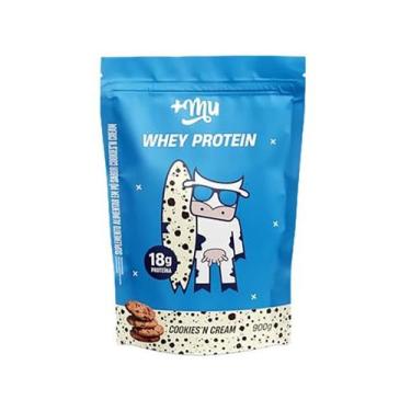 Imagem de Whey Protein Concentrado Cookies e Cream 900g Mais Mu, Cookies'N Cream