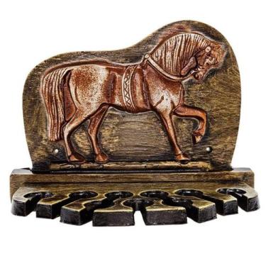 Imagem de Porta Espeto Cavalo Suporte De Parede Churrasco - Gici Casa