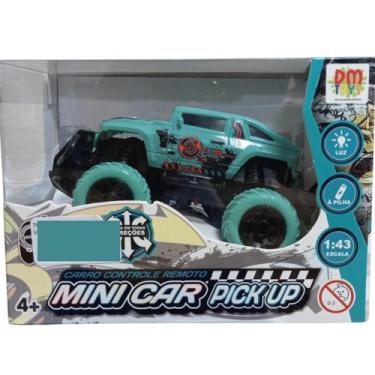 Imagem de Carro de Controle Remoto Mini Car Pick Up Verde c/ Luz Dm - DM TOYS