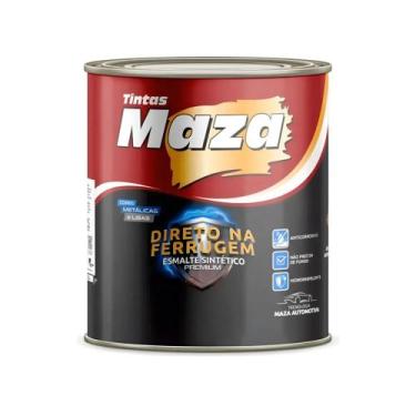 Imagem de Esmalte Direto Na Ferrugem Maza 900ml Anticorrosivo para Ferro, Preto 