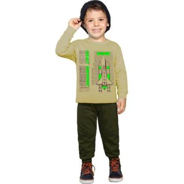 Imagem de Conjunto Moletom Infantil Atacado Calça Inverno Menino 2 A 8 - anjo da
