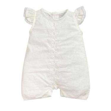 Imagem de Macacão Curto Off White Anjos Baby, M, Off white