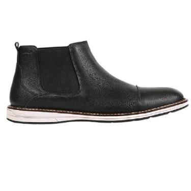 Imagem de Bota ferracini kingston easy ref 6162-675 masculino, 42, Preto, Branco