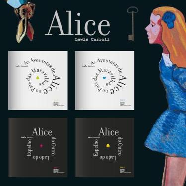 Imagem de Box As Aventuras de Alice no País das Maravilhas  Lewis Carroll 4 Volu