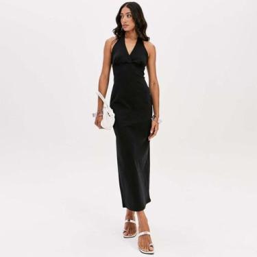 Imagem de Vestido Super Mid Easy Lança Perfume Uni Pr26 Preto Feminino, P