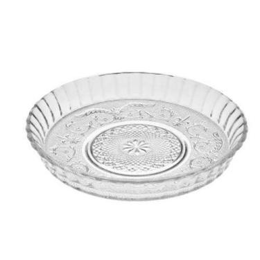 Imagem de Prato Para Bolo Pudim Fruteira De Vidro 33cm Daisy - Ingá