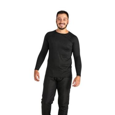 Imagem de Camisa Térmica Manga Longa Proteção UV Segunda Pele Malha Fria Unissex