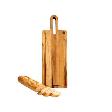 Imagem de Tábua Baguete Frios Petiscos Churrasco Cozinha Teca Irahy