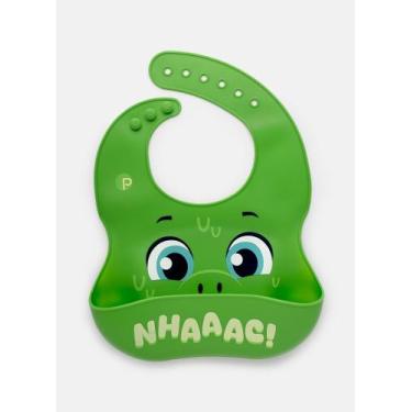 Imagem de Babador de Silicone Dino VERDE - PUKET