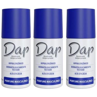 Imagem de Kit 3 Desodorante Masculino Feminino S/ Perf RollOn Dap 55ml, MASCULIN
