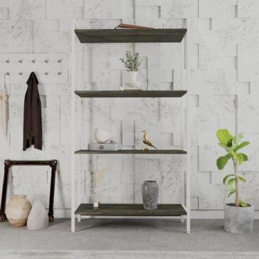 Imagem de Estante de Livros Industrial 80CMX146CM Multiuso 4 Prateleiras Active 