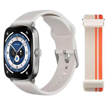 Imagem de Smartwatch Haylou RS5 LS19 Tela AMOLED 1,78" Monitoramento Cardíaco e Sono 360 Dias de Bateria Prata