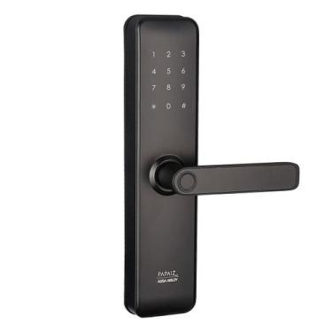 Imagem de Fechadura Digital Porta Madeira Biometria Senha Fit Lock - Papaiz