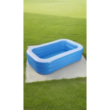 Imagem de Piscina Inflável Infantil Azul 2,10m x 1,35m x 0,56m - Congratulations