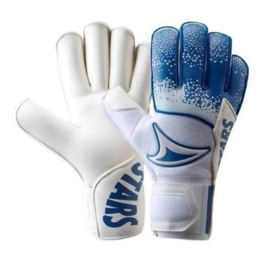 Imagem de Luva de Goleiro Three Stars Fox - Branco+Azul, Branco, Azul, P