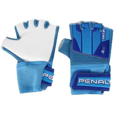 Imagem de Luva Goleiro Futsal Penalty Delta Indoor Original, Azul e branco, 08
