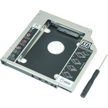 Imagem de Adaptador Caddy Cd-dvd Notebook para Segundo Hd Ou Ssd Modelo Fino Plug And Play 9,5mm Draik