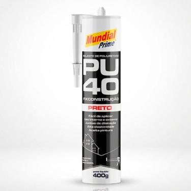 Imagem de Selante de Poliuretano PU40 Fixconstrução Aeroflex Preto 400g Alta Ade