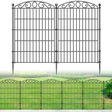 Imagem de Cerca de Jardim Bilibompa 91 cm x 3,7 m 6 Painéis Preto