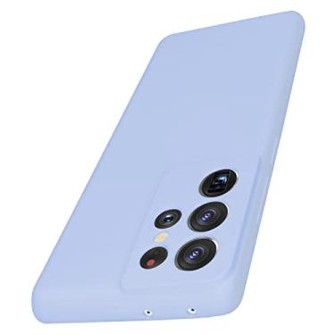 Imagem de E Segoi Capa à prova de choque projetada para Samsung Galaxy S21 Ultra de 6,8 polegadas à prova de choque e resistente a arranhões [2,0 mm] capa de TPU flexível slim fit para Galaxy S21Ultra 5G 2021 (azul roxo)