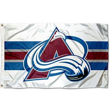 Imagem de Bandeira branca WinCraft Colorado Avalanche de 3 x 5 pés
