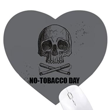 Imagem de Mousepad com logotipo em queima de cigarro sob l No Tobaccco Day Tapete de borracha para escritório