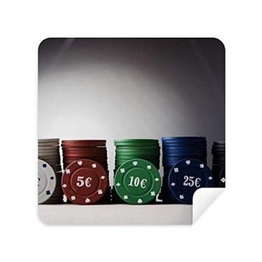 Imagem de Pano de limpeza para jogos de cartas com chip de pano de limpeza de tela de telefone tecido de camurça 2 peças