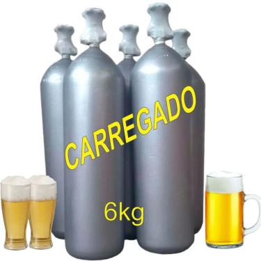 Imagem de Cilindro Co2 6kg (cheio) Chopeira Aquário Solda