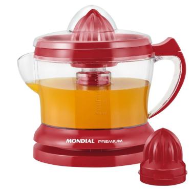 Imagem de Espremedor Premium Mondial E-23 com Cone Extra e 30W - Vermelho 110v